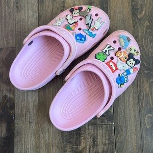 Pink crocs sz 8